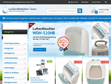 Tablet Screenshot of luftentfeuchter-team.de